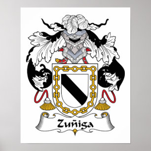 Zuniga Family Crest Poster