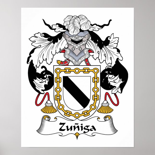 Zuniga Family Crest Poster (Framsidan)