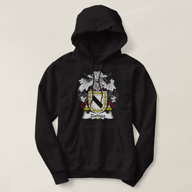 Zuniga Jackar om Arm Family Crest Hoodie (Design framsida)