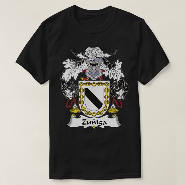 Zuniga Jackar om Arm Family Crest T Shirt (Design framsida)