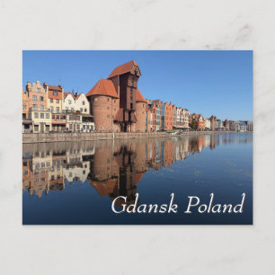 Żuraw kran, Gdansk Polen Vykort