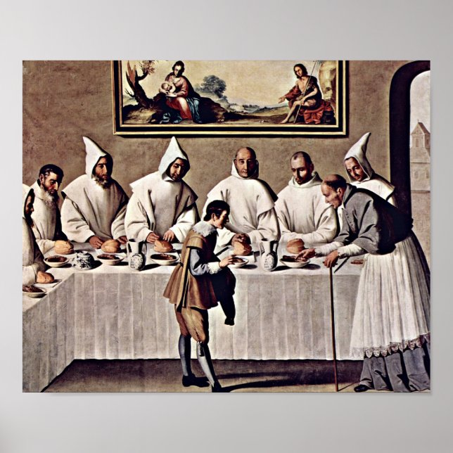 Zurbaran de Francisco - St Hugo of Grenoble Poster (Framsidan)