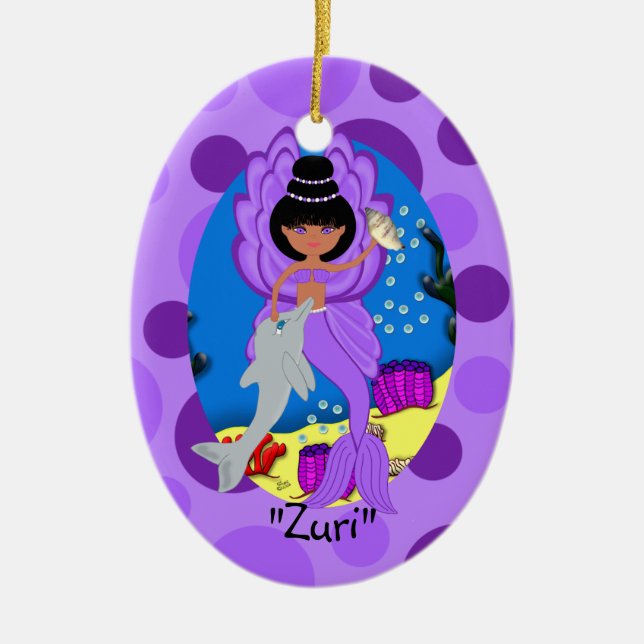 Zuri Lila Merfaery Ornament (Framsidan)