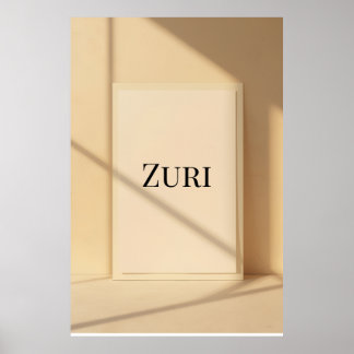Zuri Modern Name Wall Art – Minimalist Poster