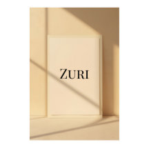 Zuri Modernt Namn Väggkonst – Minimalistisk Poster