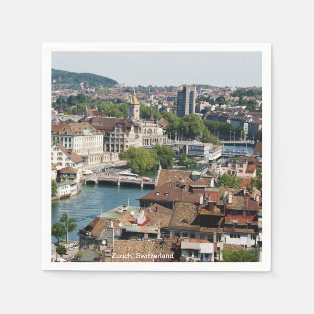 Zürich 001 pappersservett (Framsidan)