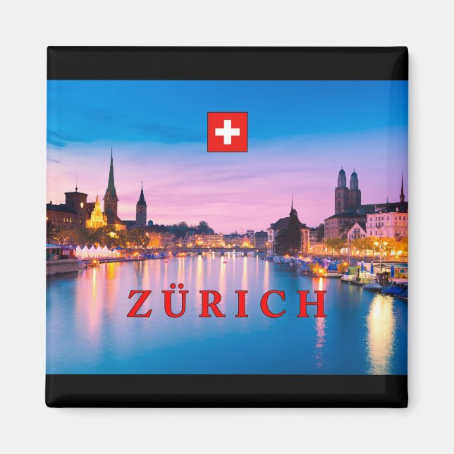 Zürich 003D Magnet (Framsidan)