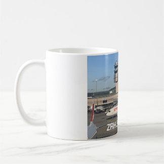 Zürich Airport med Swiss Airlines Airbus A320 Kaffemugg