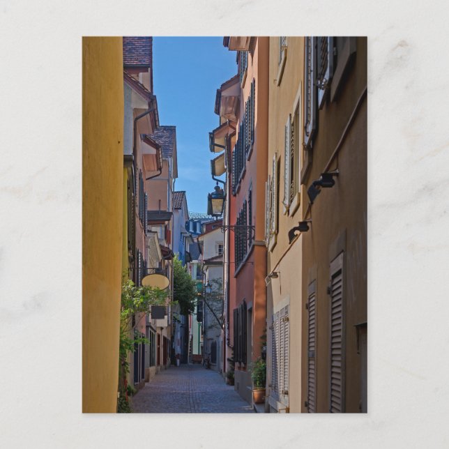 Zurich Backstreet Postcard Vykort (Framsida)