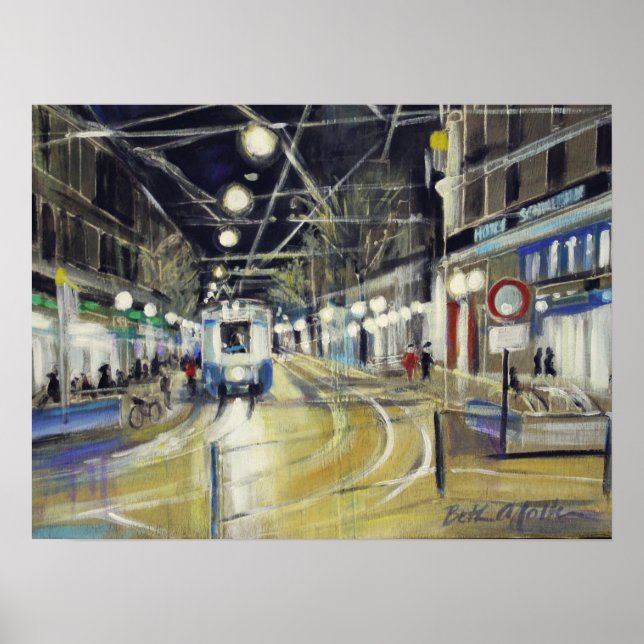 Zurich Bahnhofstrasse Poster (Framsidan)