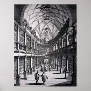 Zürich Bibliotek Poster