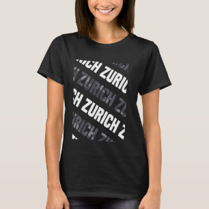 Zurich Camo Mönster Grått Camouflage T Shirt