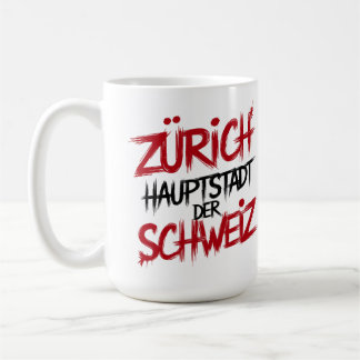 Zürich, Hauptstadt der Schweiz Kaffemugg