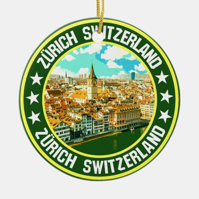Zürich Julgransprydnad Keramik (Framsidan)