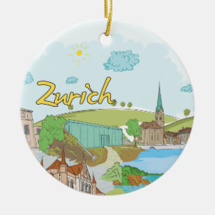 Zurich Julgransprydnad Keramik
