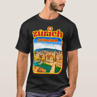 Zurich Old Town Zurich Sjö Ch Swiss Uetliberg Zur T Shirt
