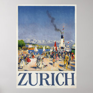 Zürich Port, Schweiz Poster