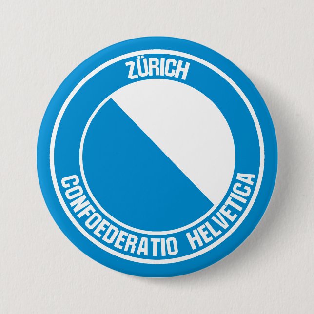 Zürich Round Emblem Knapp (Framsida)