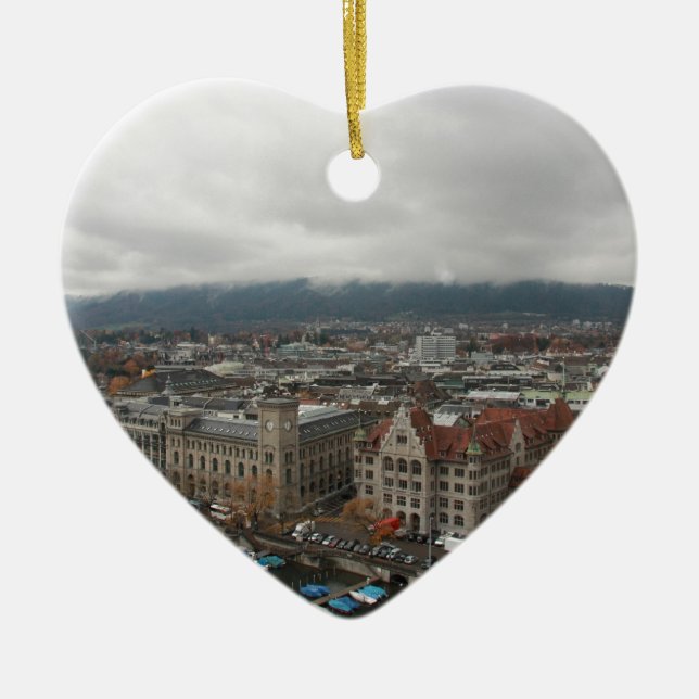 Zurich Schweitz Julgransprydnad Keramik (Framsidan)