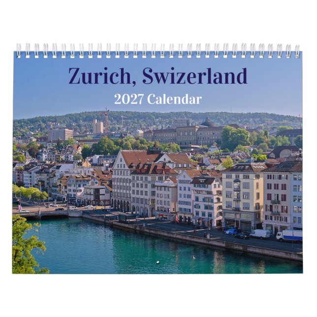 Zurich Schweiz 2027 Kalender (Omslag)