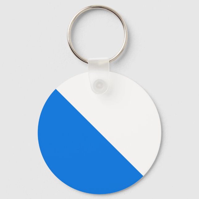 Zürich, Schweiz flagga Nyckelring (Framsida)