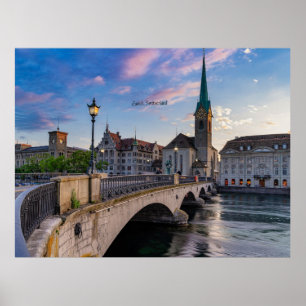 Zürich, Schweiz-fotot, Poster