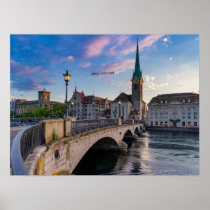 Zürich, Schweiz-fotot, Poster