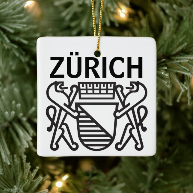 Zürich, SCHWEIZ Julgransprydnad Keramik (Träd)