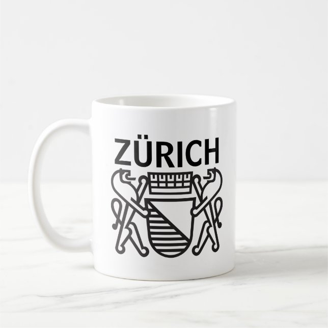 Zürich, SCHWEIZ Kaffemugg (Vänster)