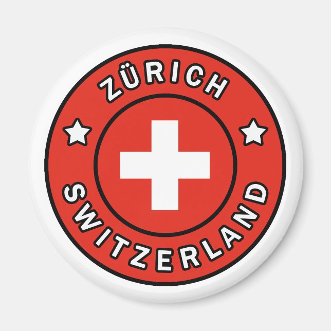 Zürich Schweiz Magnet (Framsidan)