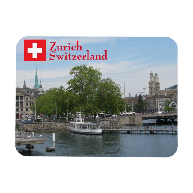 Zürich, Schweiz Magnet (Horisontell)