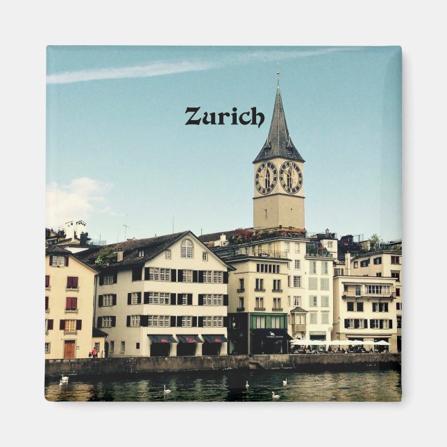 Zürich, Schweiz Magnet (Framsidan)