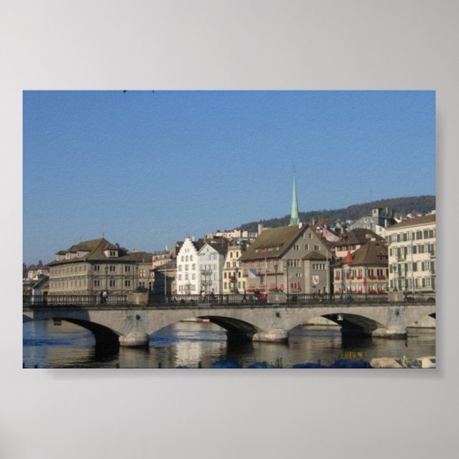 Zürich, Schweiz Poster (Framsidan)