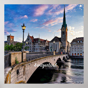 Zürich, Schweiz Poster