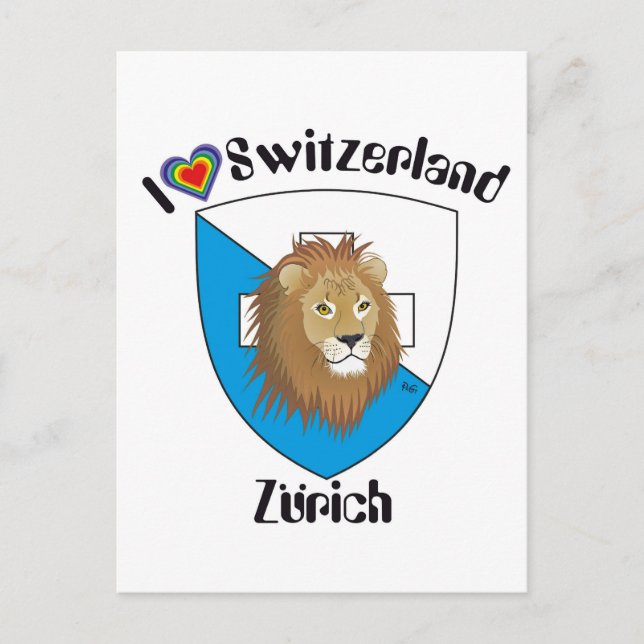 Zürich Schweiz Postkarte Vykort (Framsida)