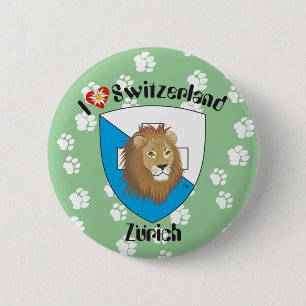 Zürich Schweiz Schweiz Button Knapp