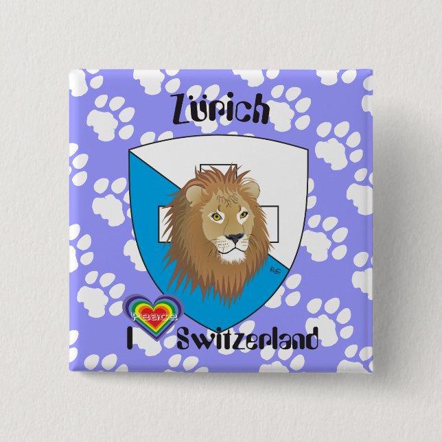 Zürich Schweiz Schweiz Button Knapp (Framsida)