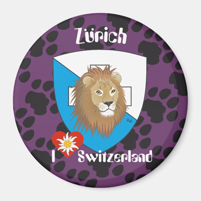 Zürich Schweiz Schweiz Magnet (Framsidan)