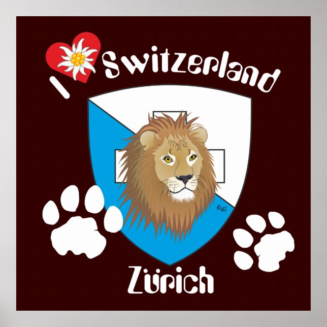 Zürich Schweiz Schweiz Poster (Framsidan)