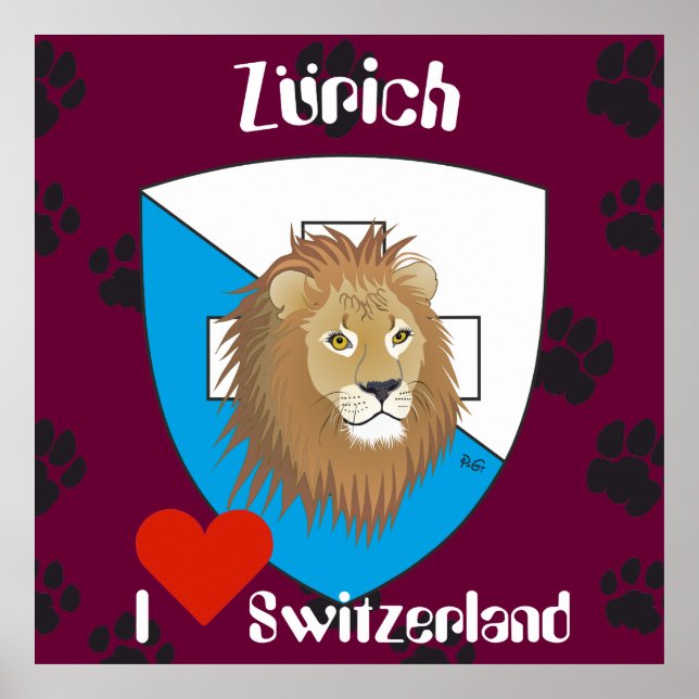 Zürich Schweiz Schweiz Poster (Framsidan)