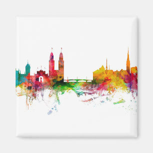 Zurich Schweiz Skyline Magnet