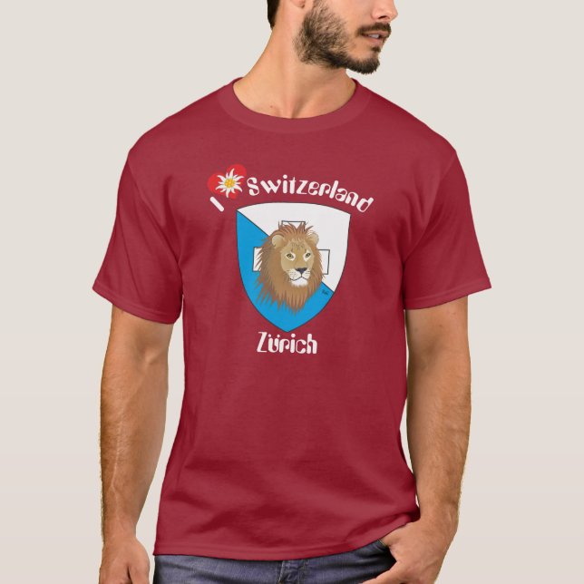 Zürich - Schweiz - Suisse - Svizzera   T-Shirt (Framsida)