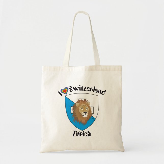 Zürich Schweiz Suisse Svizzera Tasche Tygkasse (Framsidan)
