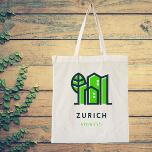 Zürich Schweiz Sustainable Grönt City Tygkasse