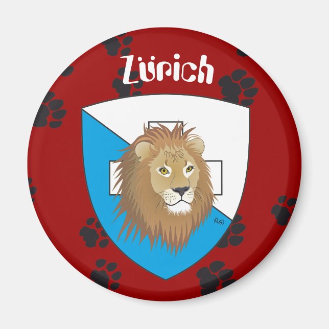 Zürich Schweiz Switzerland Magnet (Framsidan)