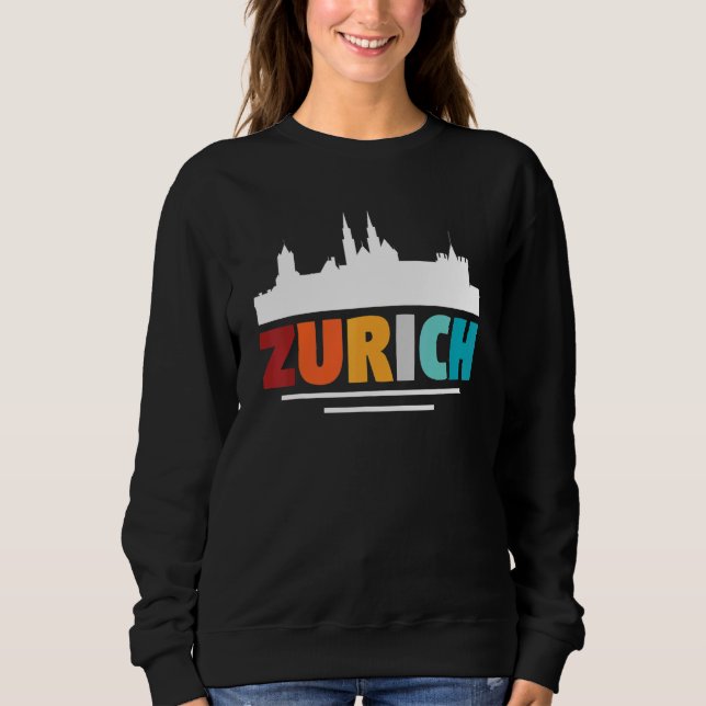 Zürich Schweiz T Shirt (Framsida)