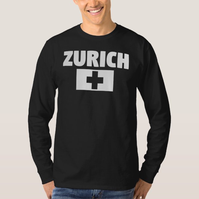 Zürich Schweiz T Shirt (Framsida)