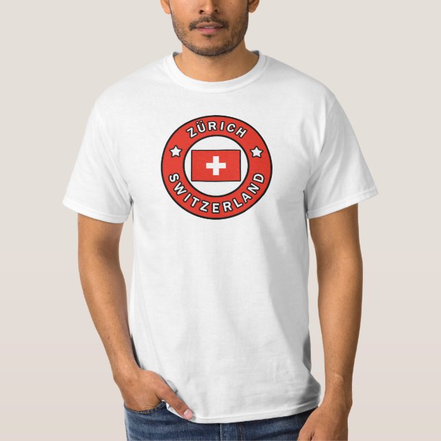 Zürich Schweiz T Shirt (Framsida)