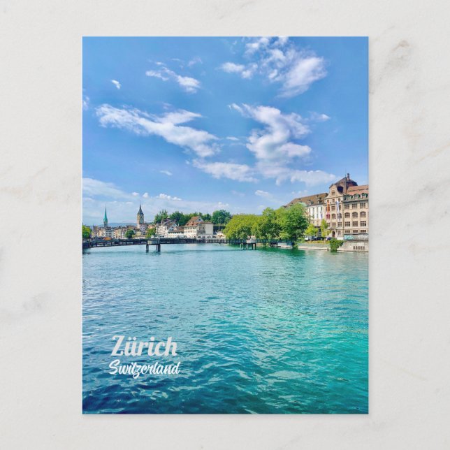 Zürich, Schweiz Vykort (Framsida)