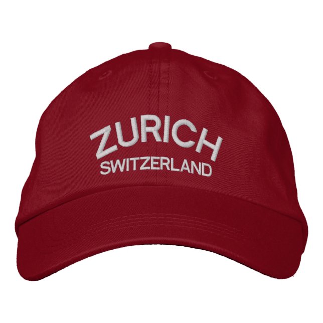 Zürich* Swiss Classic Cap Broderad Keps (Framsida)